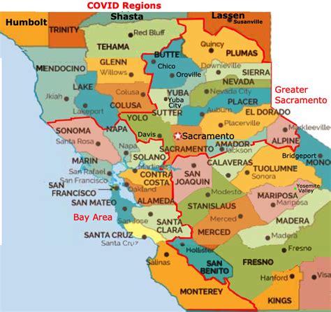 northern california county map.